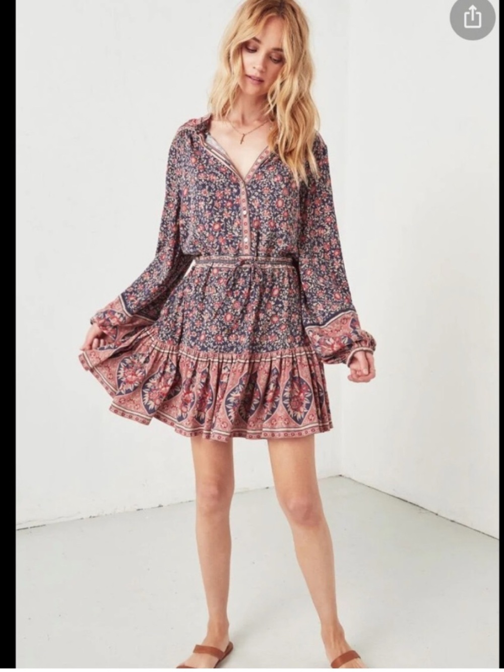 Spell & the Gypsy jasmine playdress blue red size small